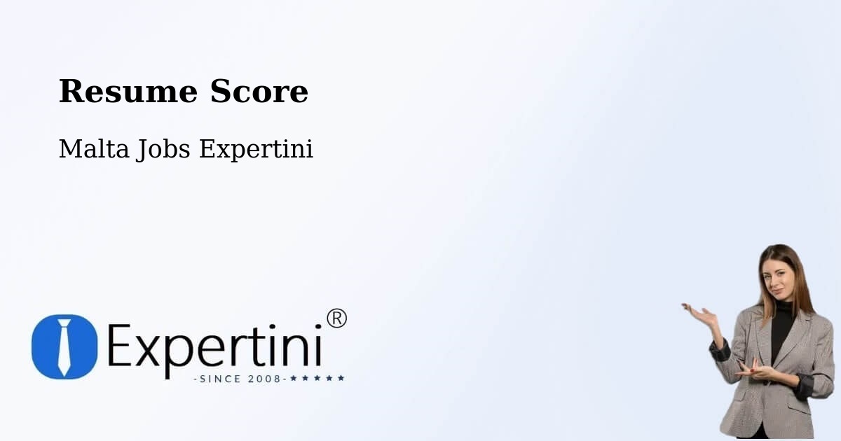 Resume Score & Job Description Match Tool – Pietà - Malta Jobs Expertini